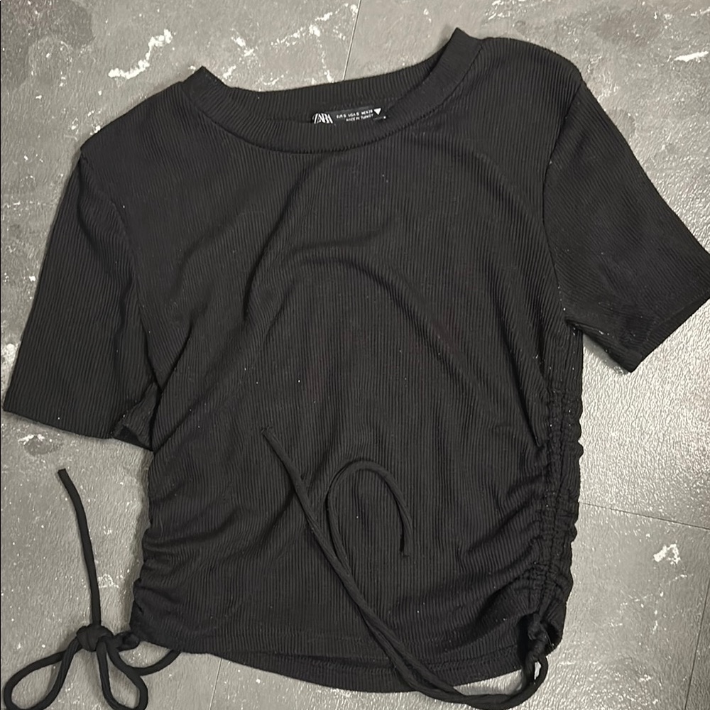 Zara Black Short Sleeve Tee